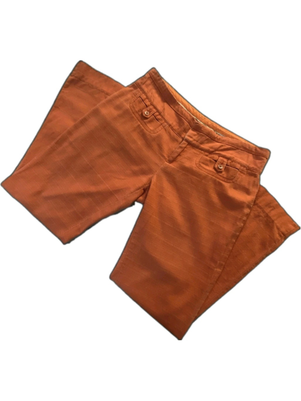 Anthropologie Cartonnier Charlie Crop Flare Pants Orange Size 2 Coastal